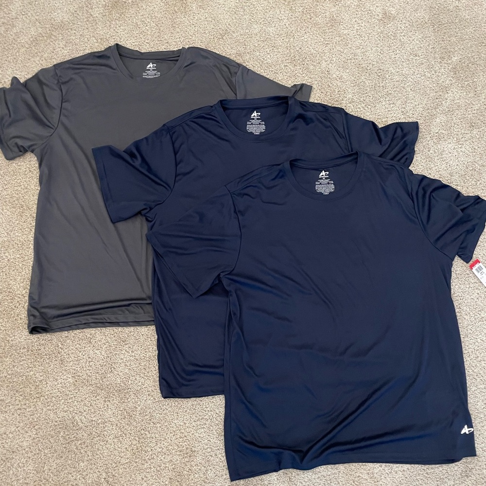 ATHLETECH MENS WORKOUT SHIRTS XXL NWT SET OF 3